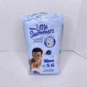 Huggies Little Swimmers Swim Diapers‎ Size 5-6  Finding Nemo 10Count  32+ Pounds